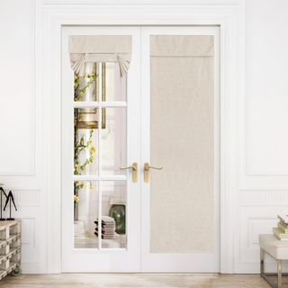 NICETOWN Linen French Door Curtains