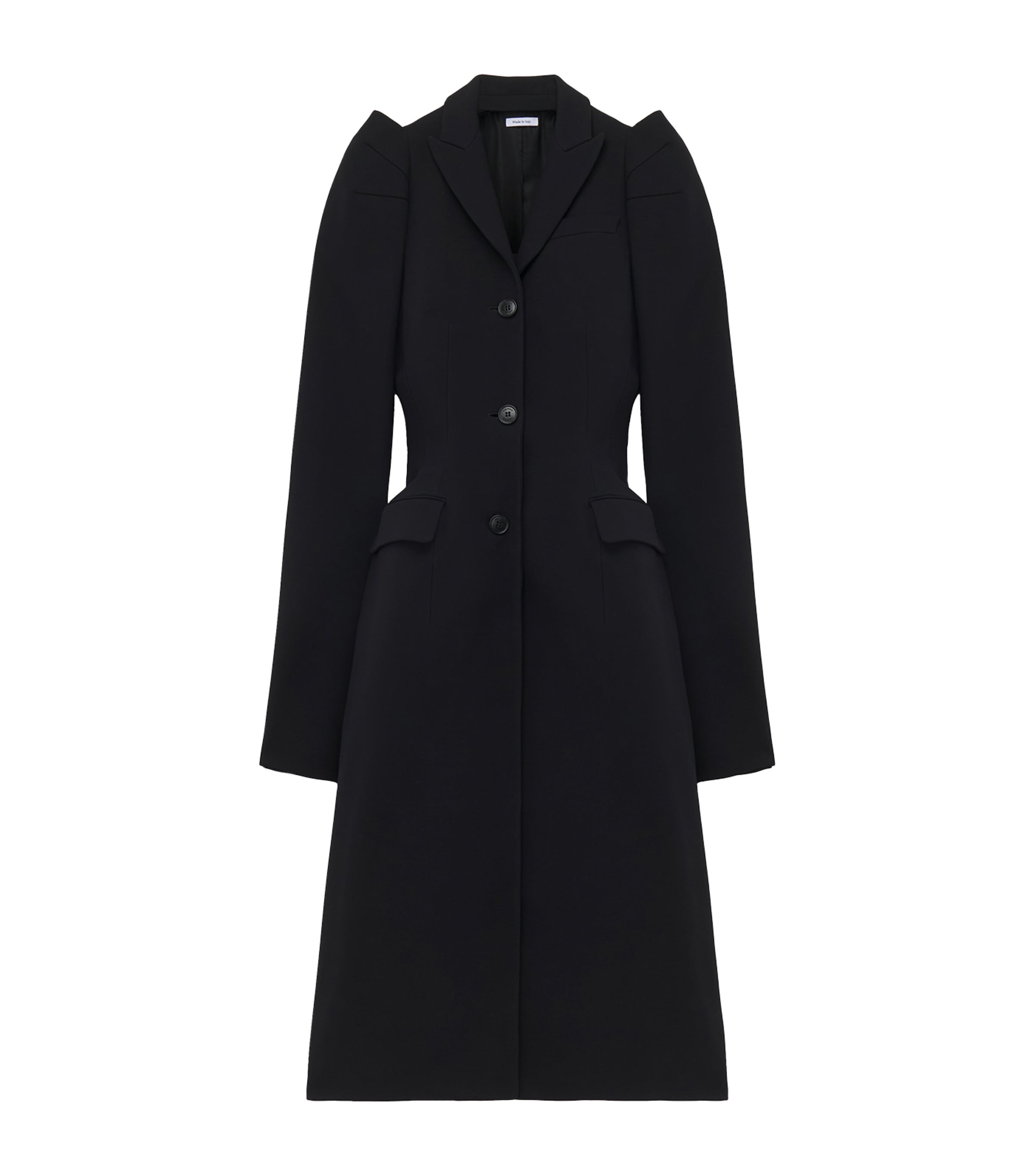 Mcqueen Wool-Blend Structured Coat