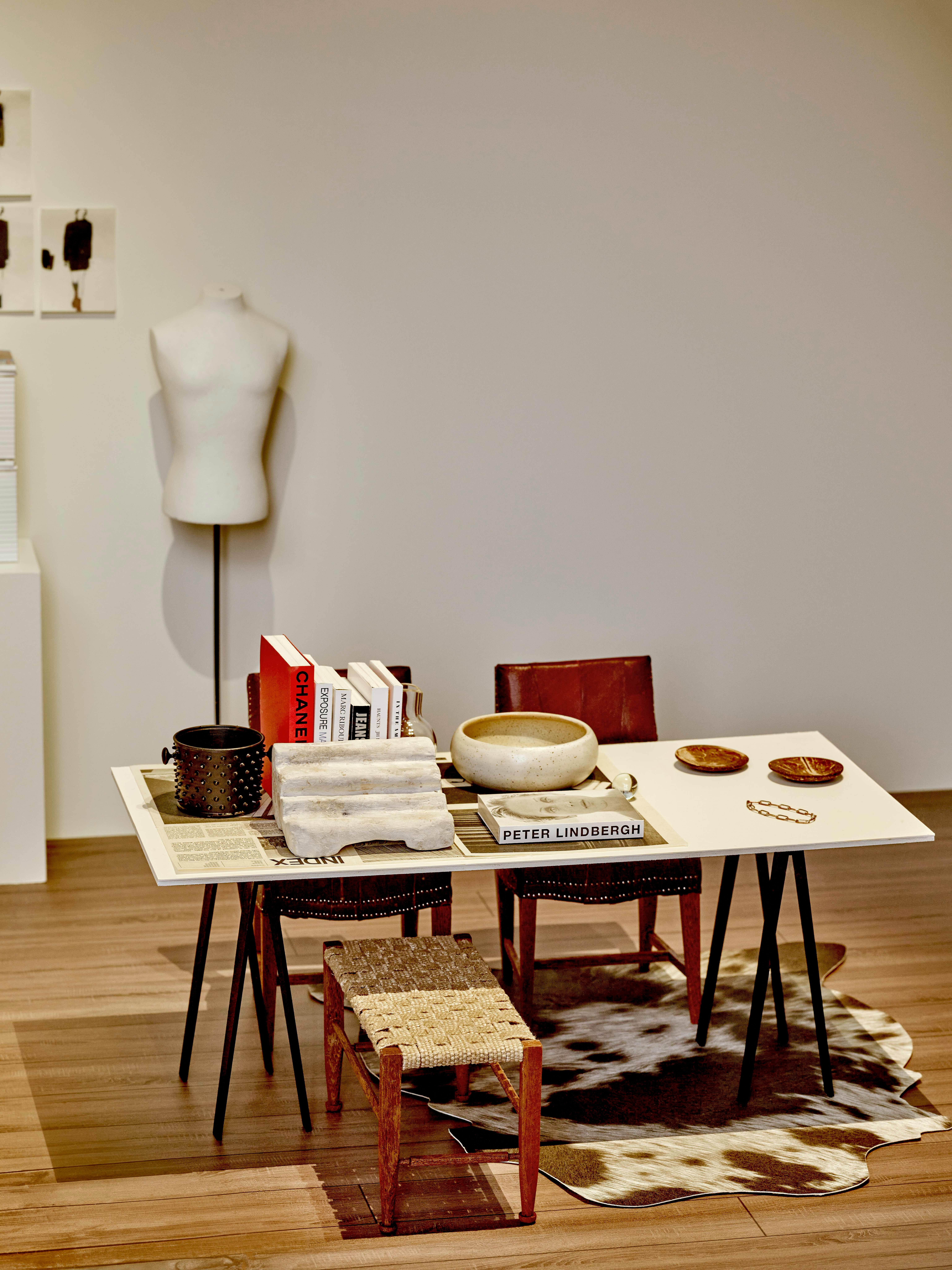 Miniature midcentury modern interior room set