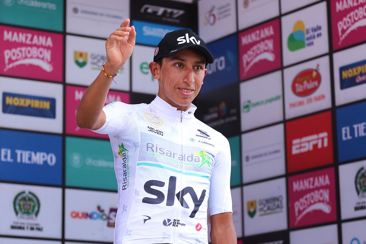 Best young rider Egan Bernal (Team Sky)