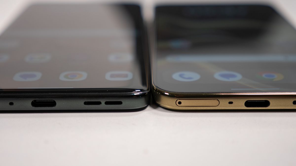 Comparing the olive green Motorola Edge 2026's design with the dark grey Motorola Edge 2025
