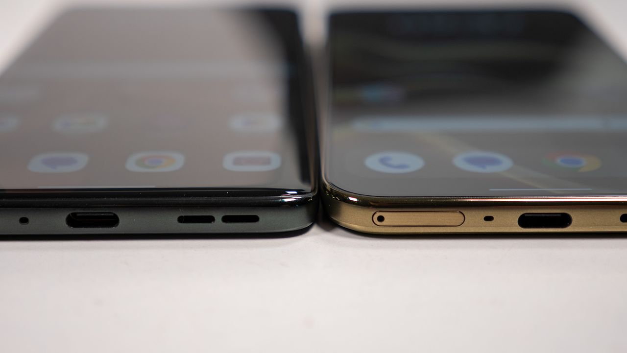 Comparing the olive green Motorola Edge 2026's design with the dark grey Motorola Edge 2025