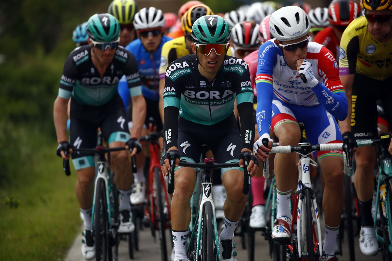 Rafal Majka (Bora-Hansgrohe) in the peloton