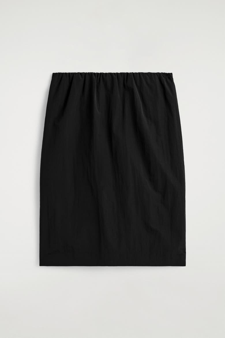 Gathered Pencil Skirt