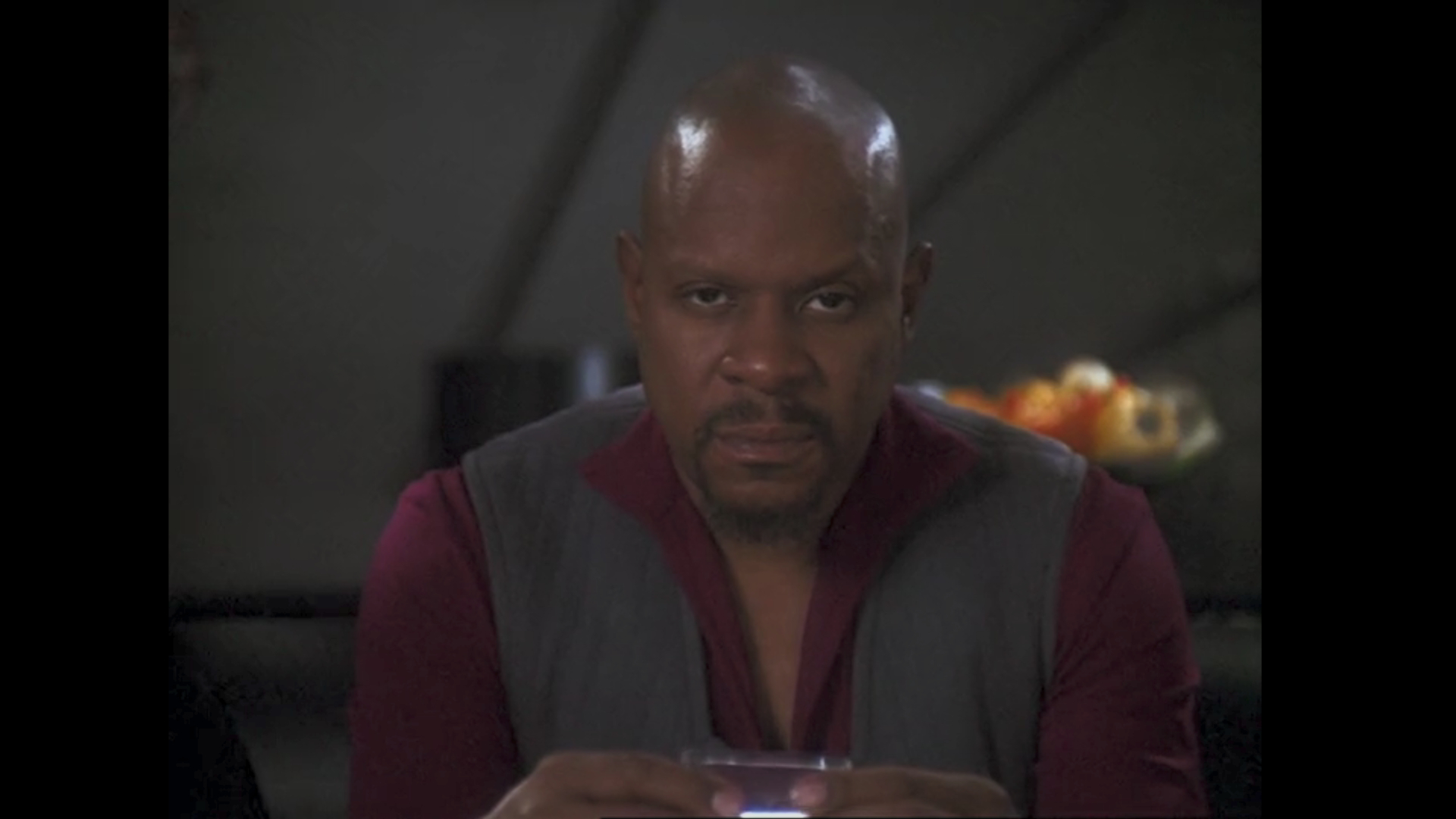 Captain Benjamin Sisko in Star Trek: Deep Space Nine episode "In The Pale Moonlight"