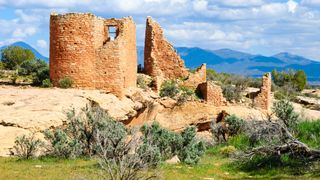 Ancient settlement at Hovenweep Utah
