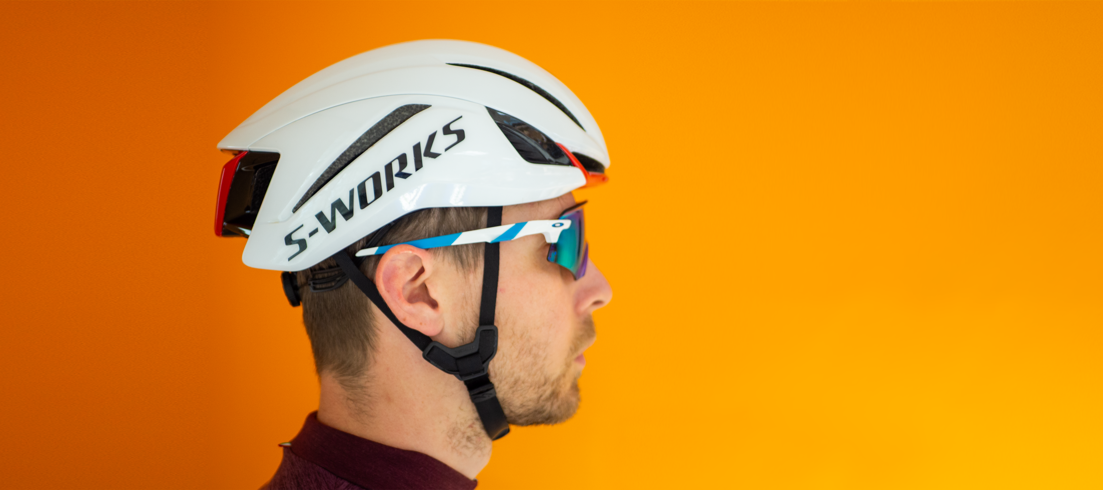 A detail shot of the Specialized Evade 4 helmet