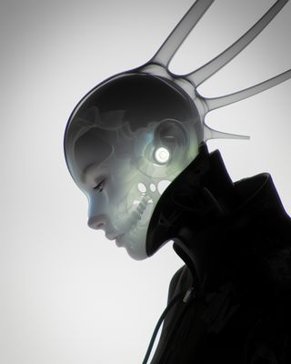 An AI created Sci Fi person