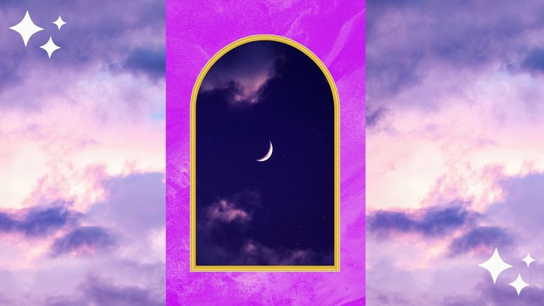 new moon on a purple background when is the next new moon