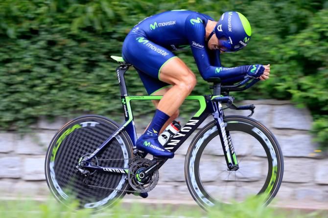 Adriano Malori (Movistar) on his way to winning the Italian national title