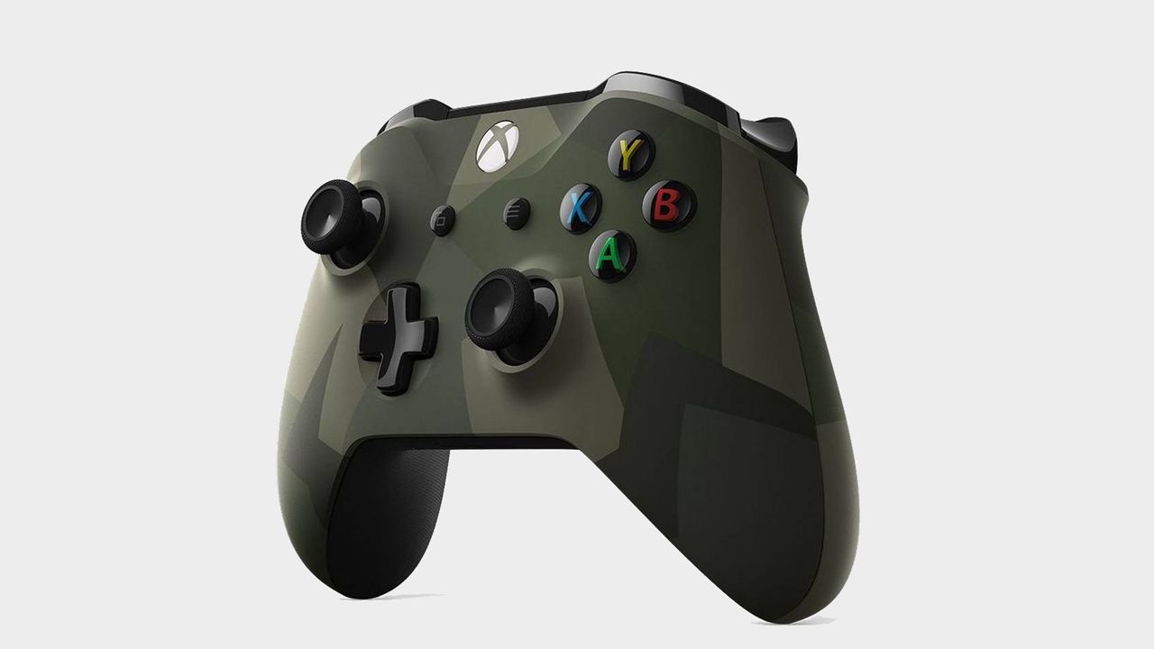 A camo green Xbox one controller
