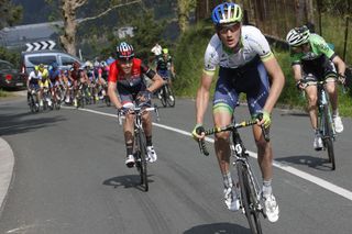 Peter Weening attacks on stage five of the 2014 Tour of the Basque Country