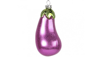 Glass aubergine decoration