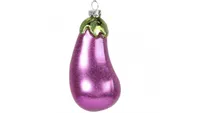 Glass aubergine decoration