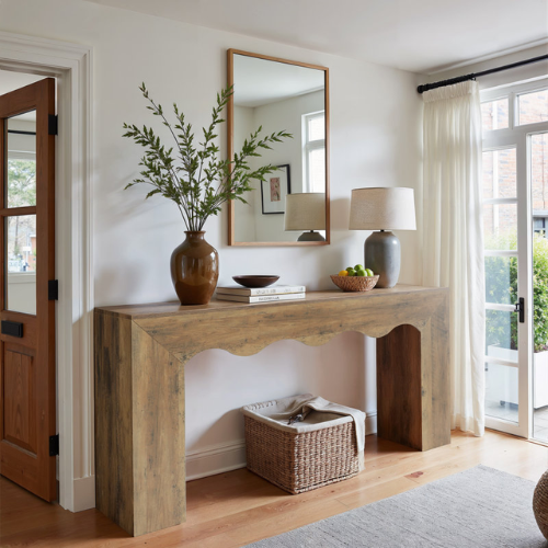 Blue Elephant 160 Cm Console Table With Wavy Design | Wayfair.co.uk