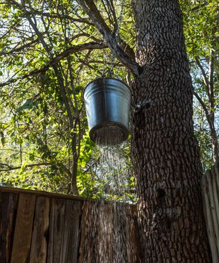 outdoor bucket shower
