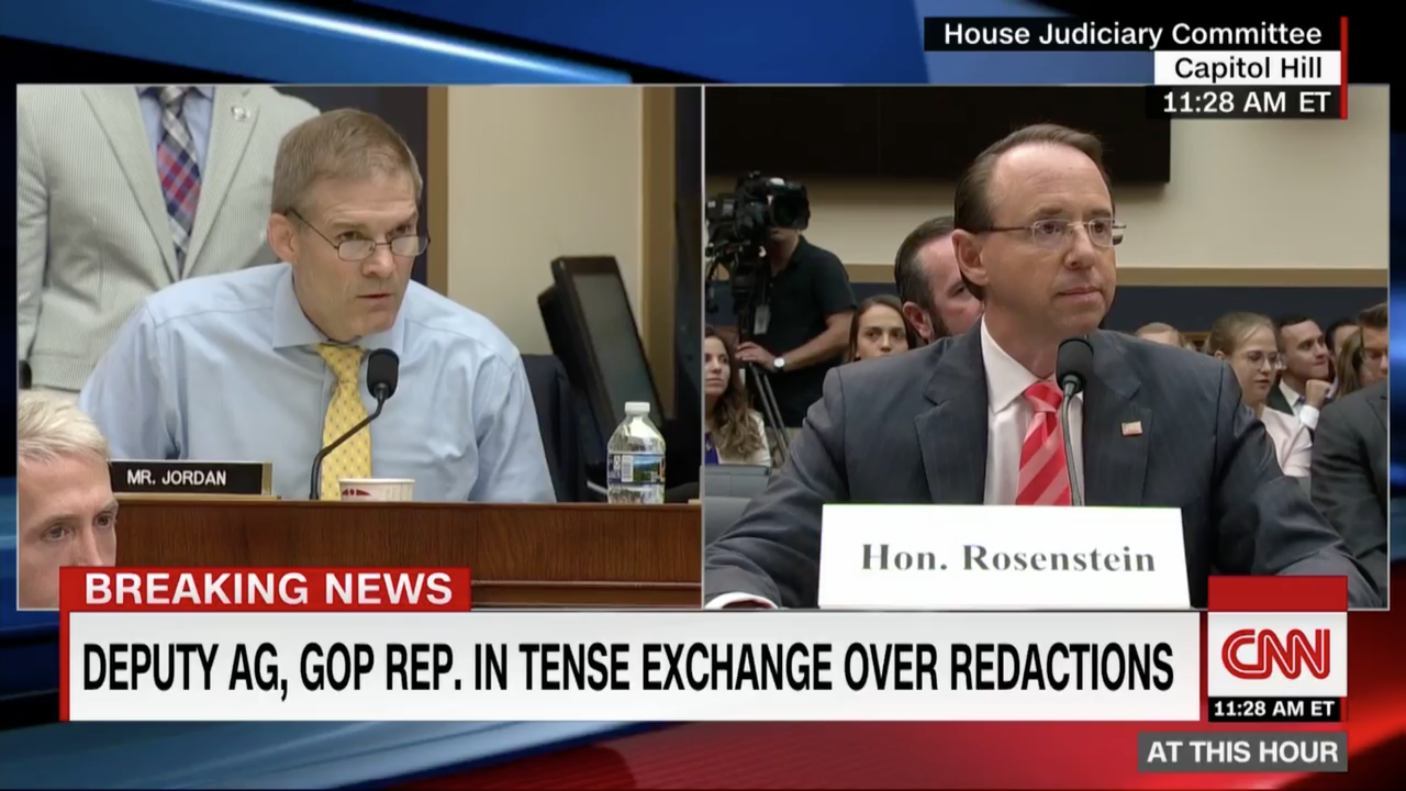 Rod Rosenstein and Jim Jordan. 