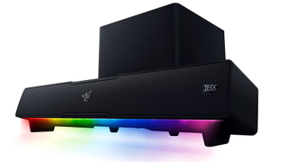 Razer Leviathan V2 Pro soundbar and subwoofer