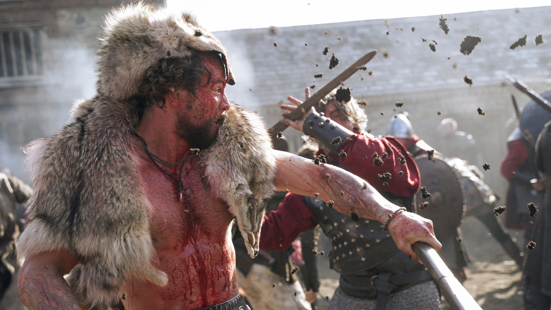 Harald Hardrada battles some Anglo-Saxons in Vikings Valhalla season 1 on Netflix