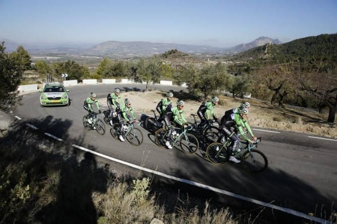 Team Belkin take in the sun on the south coast of Spain