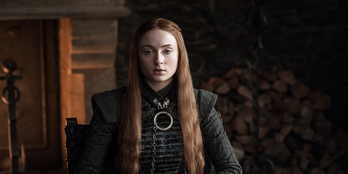 Sophie Turner as Sansa Stark in Game of Thrones