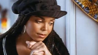 Janet Jackson in iconic black hat in Poetic Justice 1993.