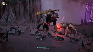 A Handler being revived by their dog in Remnant 2.