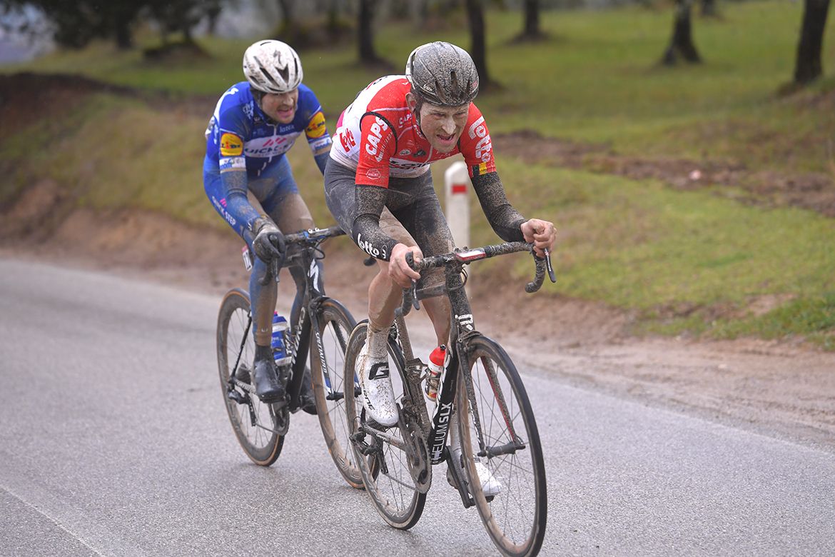 Pieter Serry (Quick-Step Floors) and Tiesj Benoot (Lotto Soudal)