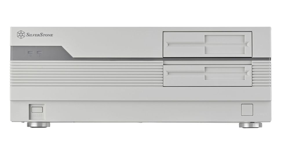 Retro PC case flaunts floppy disk-style bay cover — Silverstone FLP01 ...