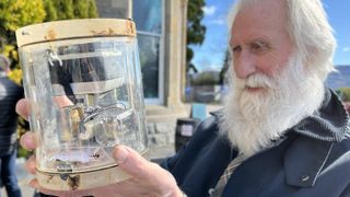 This retro Kodak compact camera was dropped in a lake in an attempt to photograph the Loch Ness Monster. Now, the 1970s camera trap has been fully restored