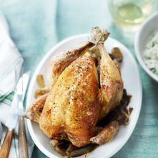 Lemon Chicken with goats cheese and celeric mash-recipes-woman and home