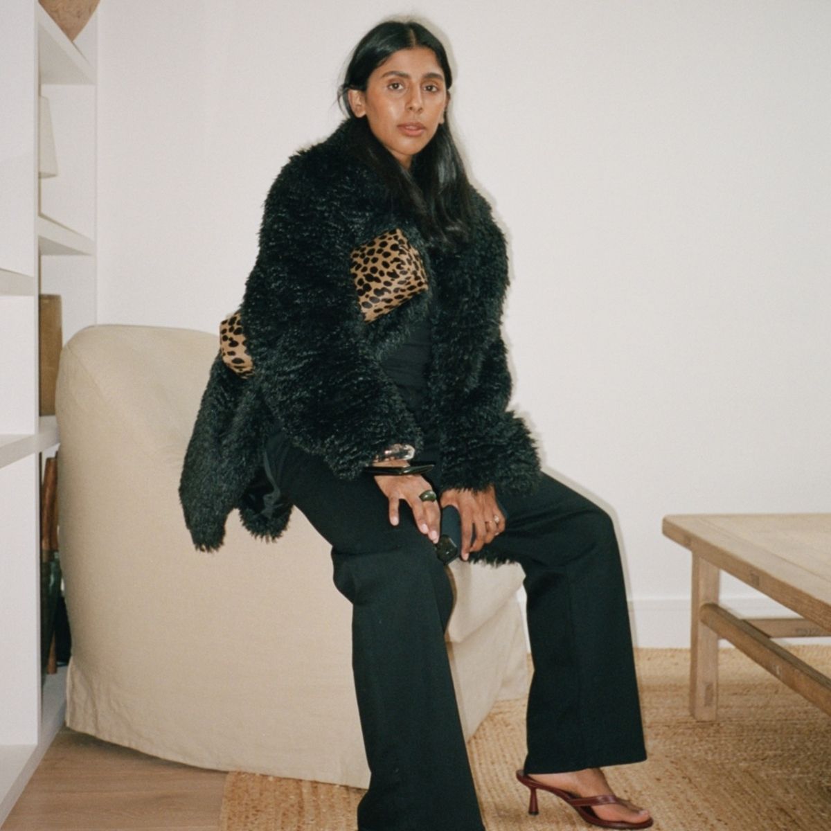 An image of @monikh wearing some of the best cold-weather clothing.