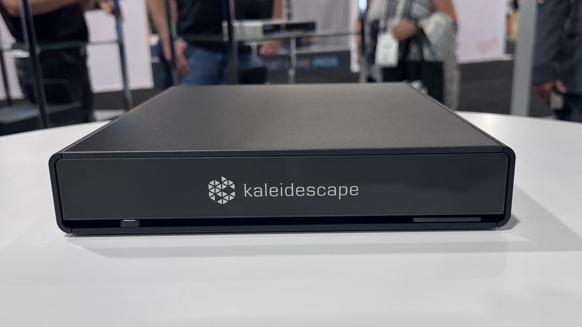 Kaleidescape Strato V movie player on table