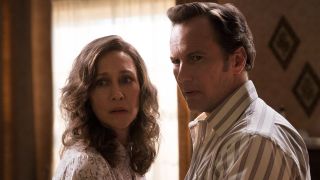 Vera Farmiga and Patrick Wilson as Ed and Lorraine Warren in The Conjuring