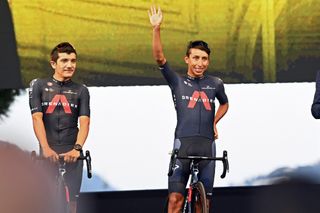 2019 Giro d’Italia winner Richard Carapaz (left) is set to support Ineos Grenadiers team leader – and defending Tour champion – Egan Bernal