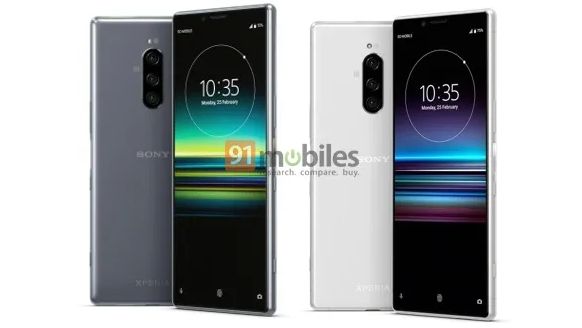 This is supposedly the Sony Xperia 1. Image Credit: 91mobiles