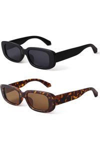 BUTABY Rectangle Sunglasses $19 $14 at Amazon