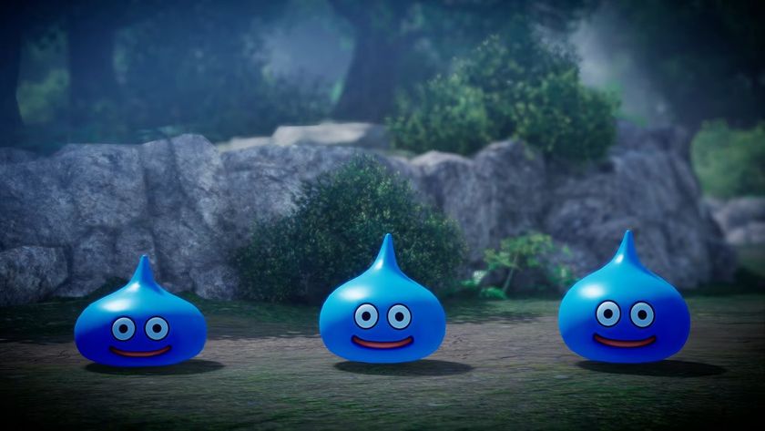 Trailer screenshot of the iconic Slime monsters in Dragon Quest VII Reimagined
