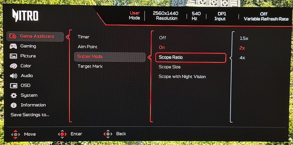 Acer Nitro XV273U F5