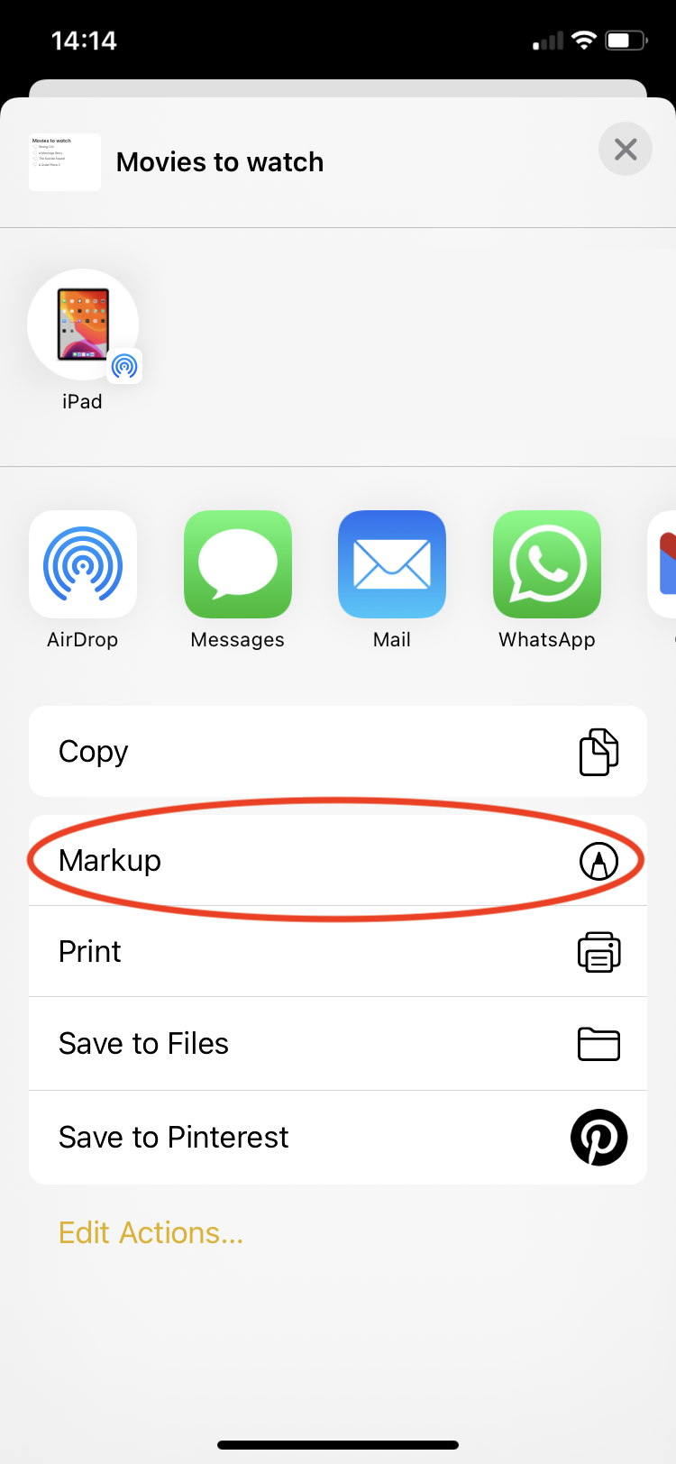 Как конвертировать Apple Notes в PDF на iPhone