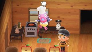 Animal Crossing: New Horizons Photopia with Franklin