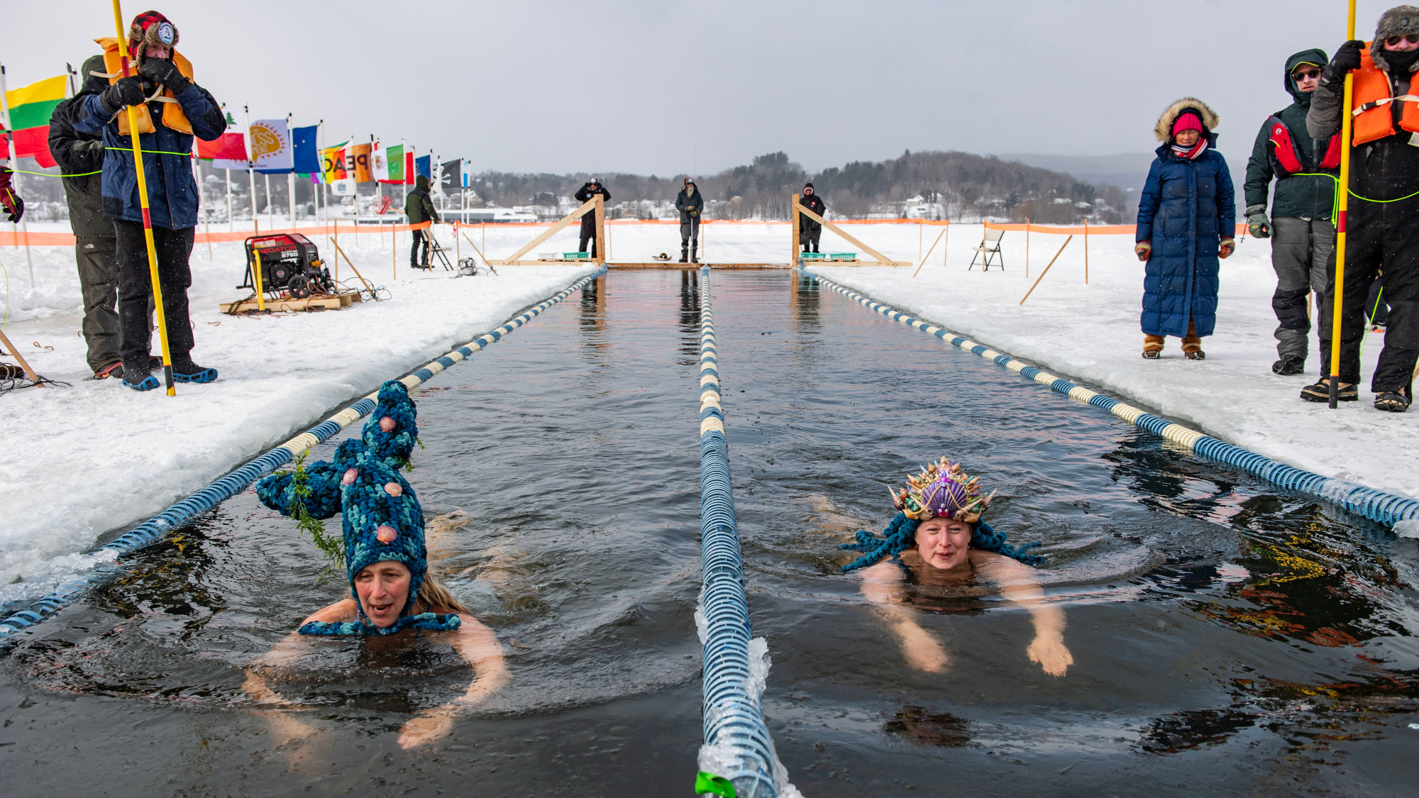 A swimming festival