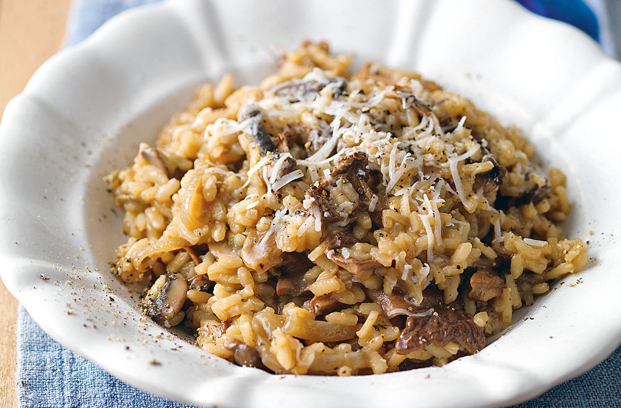 Easy mushroom risotto