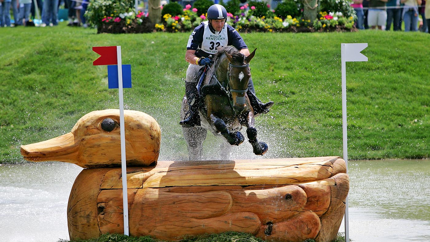Clayton Fredericks and Ben Along Time, Kentucky Three-Day Event winners in 2007