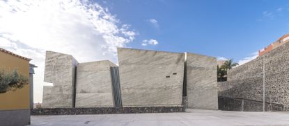 Raw concrete drama rules Tenerife church by Fernando Menis | Wallpaper