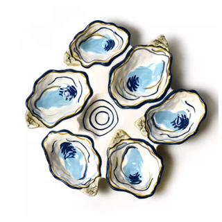 Coton Colors by Laura Johnson Oyster Half Dozen Platter