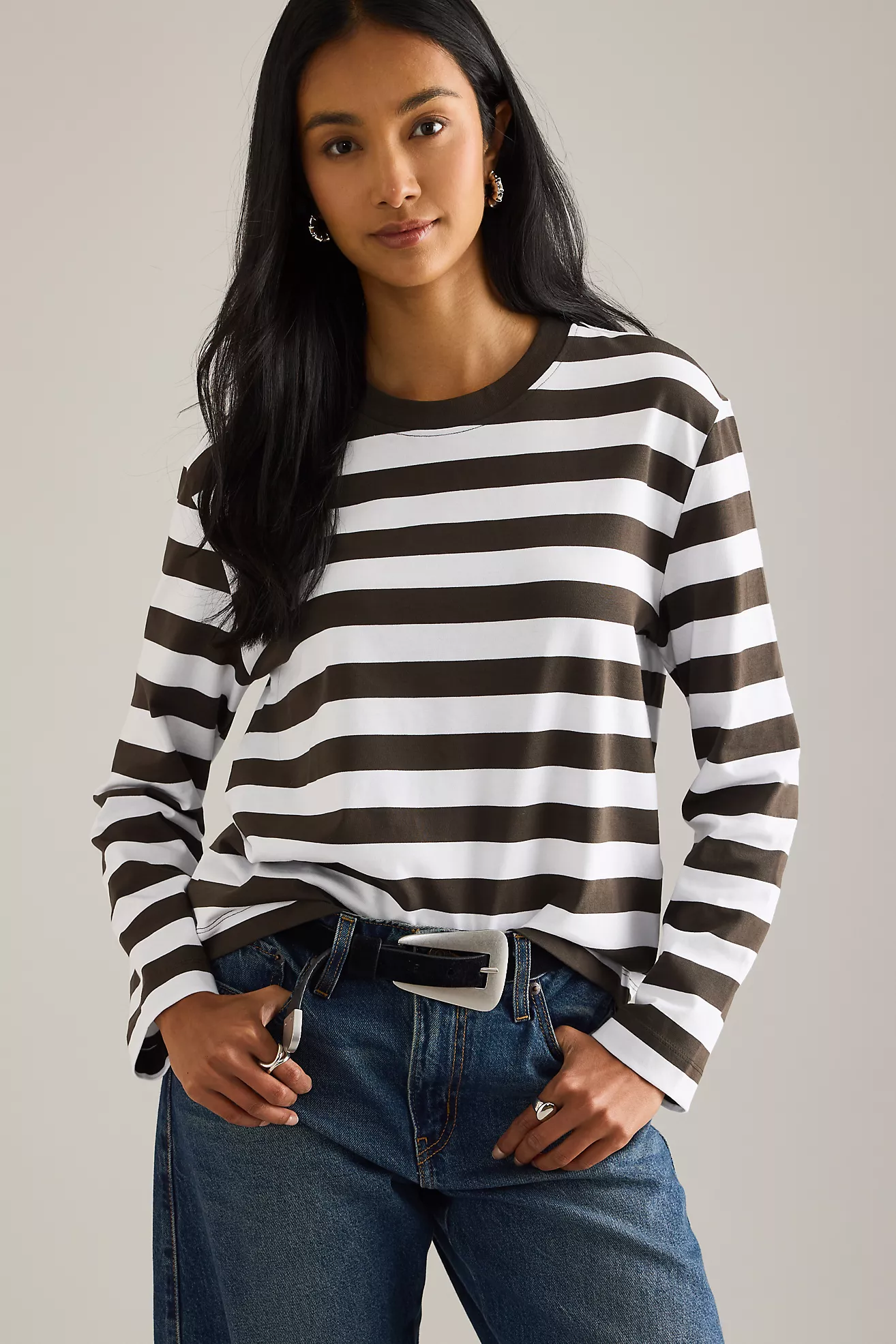 Selected Femme Essential Long-Sleeve Boxy T-Shirt