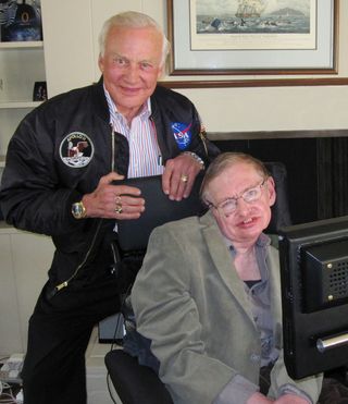 stephen hawking and astronaut buzz aldrin team up to help advance humanity's future in space