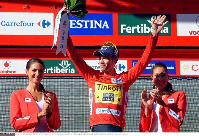 Alberto Contador (Tinkoff-Saxo) is leading the Vuelta a Espa&ntilde;a