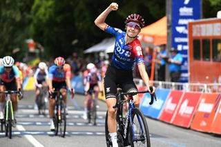Cecilie Uttrup Ludwig (FDJ-Suez) wins stage 2 from reduced bunch sprint